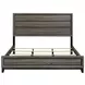 Watson Gray Oak And Black King Panel Bed