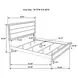 Watson Gray Oak And Black King Panel Bed
