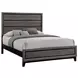 Watson Gray Oak And Black Queen Panel Bed