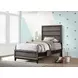 Watson Gray Oak And Black Twin Panel Bed
