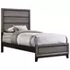 Watson Gray Oak And Black Twin Panel Bed