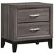 Watson Gray Oak And Black Nightstand