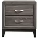 Watson Gray Oak And Black Nightstand