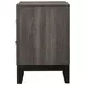 Watson Gray Oak And Black Nightstand