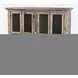 Rustic Shores Grey Wash 4 Door Accent Cabinet