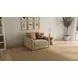 Avondale Burlap Upholstered Chair and A Half with Pillows