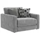 Avondale Nature Upholstered Chair and A Half with Pillows
