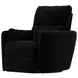 Avondale Ebony Swivel Glider Recliner with Pillows
