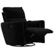 Avondale Ebony Swivel Glider Recliner with Pillows