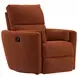 Avondale Nutmeg Swivel Glider Recliner with Pillows