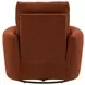 Avondale Nutmeg Swivel Glider Recliner with Pillows