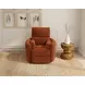 Avondale Nutmeg Swivel Glider Recliner with Pillows