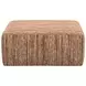 Avondale Rosewood Upholstered Square Cocktail Ottoman