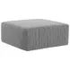 Avondale Marble Upholstered Square Cocktail Ottoman