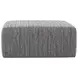 Avondale Marble Upholstered Square Cocktail Ottoman