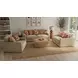 Avondale Burlap Living Room Set