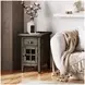 Rustic Shores Stone Chairside Table