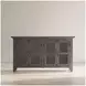 Rustic Shores Stone 4 Door Low Accent Cabinet