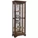 21308 Dark Brown Gallery Curio Cabinet