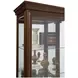 21308 Dark Brown Gallery Curio Cabinet