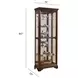 21308 Dark Brown Gallery Curio Cabinet