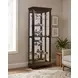 21308 Dark Brown Gallery Curio Cabinet