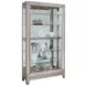 Platinum Side Entry Curio With Five Adjustable Shelves