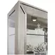 Platinum Side Entry Curio With Five Adjustable Shelves