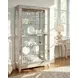 Platinum Side Entry Curio With Five Adjustable Shelves