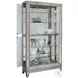Platinum Side Entry Curio With Five Adjustable Shelves