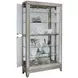 Platinum Side Entry Curio With Five Adjustable Shelves