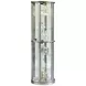 Platinum Glass Door Curio With Adjustable Shelves