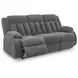 Greely Bend Steel 85" Power Reclining Sofa with Drop Down Table and USB Charging