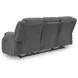 Greely Bend Steel 85" Power Reclining Sofa with Drop Down Table and USB Charging