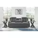Greely Bend Steel 85" Power Reclining Sofa with Drop Down Table and USB Charging