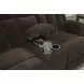 Greely Bend Chocolate Power Reclining Living Room Set with Drop Down Table and USB Charging
