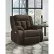 Greely Bend Chocolate Rocker Power Recliner with USB Charging
