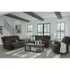 Greely Bend Chocolate 85" Power Reclining Sofa with Drop Down Table and USB Charging