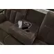 Greely Bend Chocolate 85" Power Reclining Sofa with Drop Down Table and USB Charging
