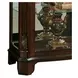 21429 Rich Deep Cherry Mantel Curio Cabinet
