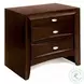 Ireland Espresso 2 Drawer Nightstand
