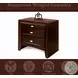 Ireland Espresso 2 Drawer Nightstand