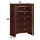 Ireland Espresso 5 Drawer Chest