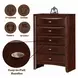 Ireland Espresso 5 Drawer Chest