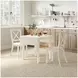 Eastern Tides Brushed White Cross Back Counter Height Stool Set of 2