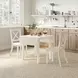 Eastern Tides Brushed White 3 Piece Dining Set