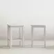 Eastern Tides Brushed White 3 Piece Counter Height Dining Set