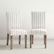 Eastern Tides Brown and Blue Stripe Upholstered 3 Piece Dining Set