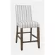 Eastern Tides Blue Stripe Upholstered Counter Height Stool Set of 2