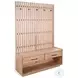 Cozy Luxe Natural Bench Hall Tree